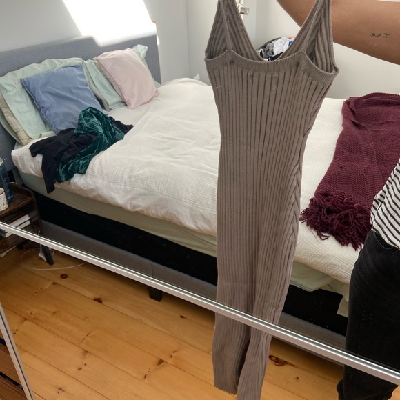 Ribbed size S beige dress, never worn - Picture 4 of 6